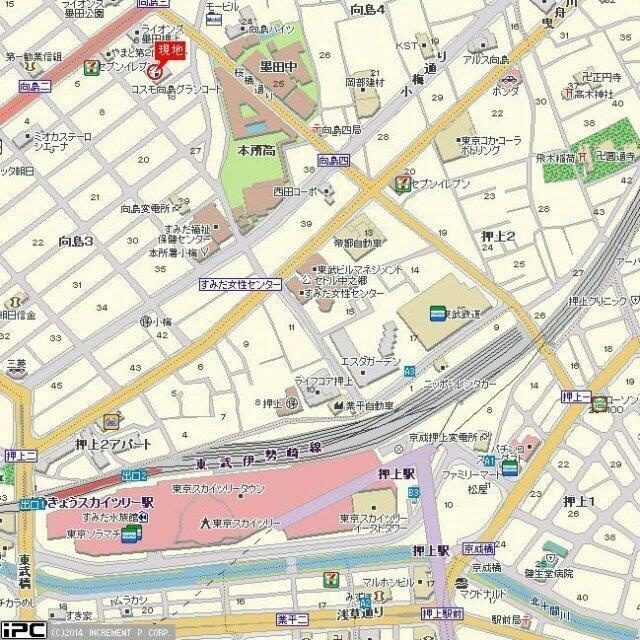 コスモ向島グランコートの地図