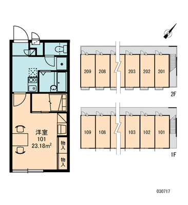 【区画図】 | レオパレスメゾン神立B | 画像9