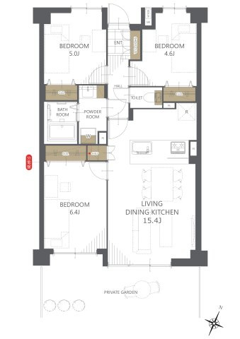 【間取り】アルコイリス双葉ヶ丘壱番館 