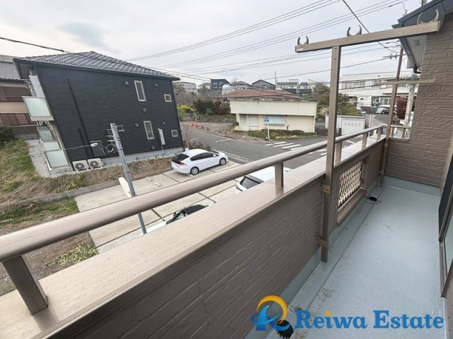 中古戸建　茅ヶ崎市西久保のバルコニー|良く乾く南向きのバルコニー。