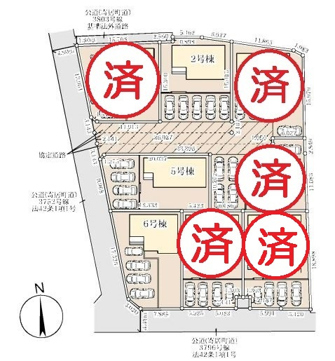 リーブルガーデン．S　寄居露梨子　の区画図|現地区画図