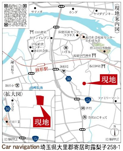 リーブルガーデン．S　寄居露梨子　の地図|現地案内図