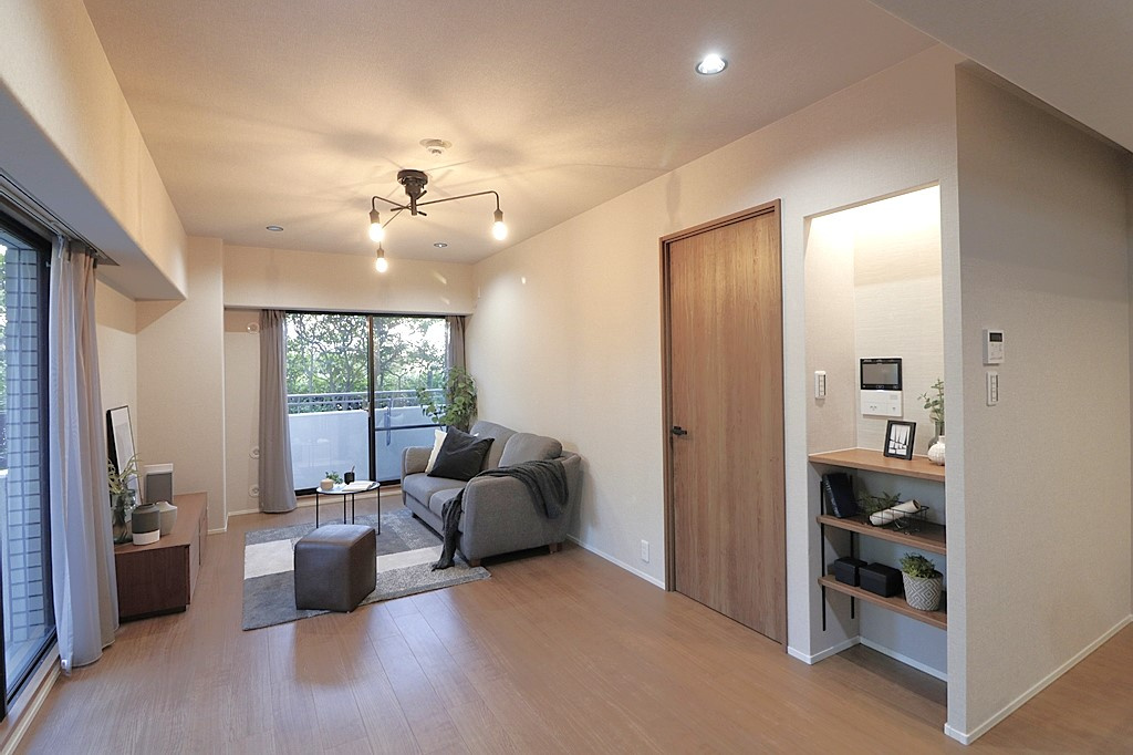 「神戸市東灘区マンション」グラン・フェルティ本山の居間・リビング|ゆったり過ごせる居間です