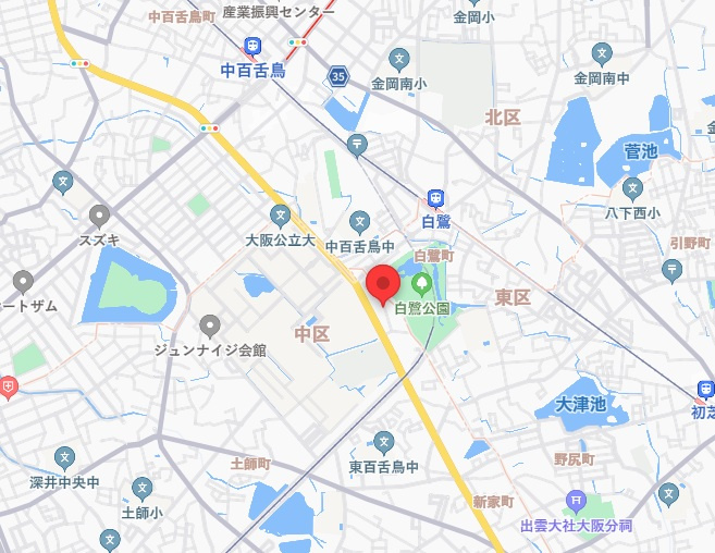 堺市中区新家町売土地の地図