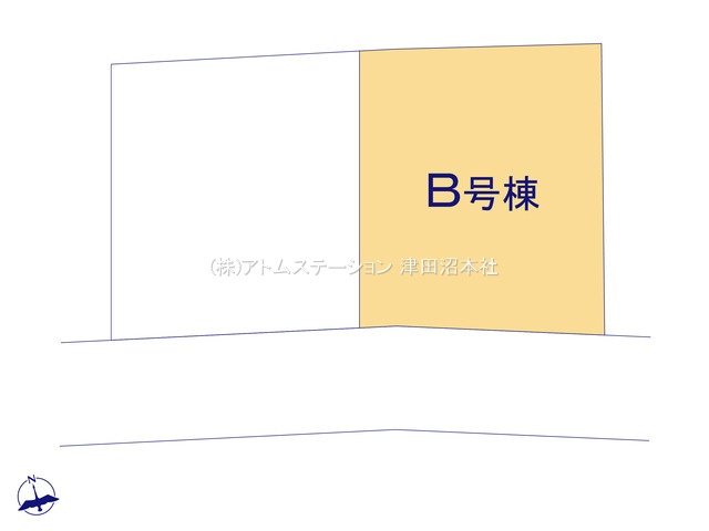【区画図】 | アトムセレクト船橋市東船橋５丁目１２３８番　B号棟