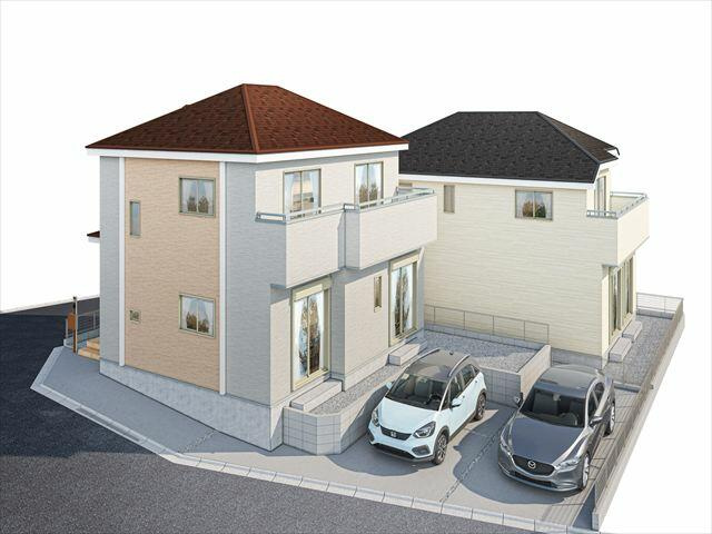 名古屋市緑区滝ノ水４丁目の新築一戸建の外観パース