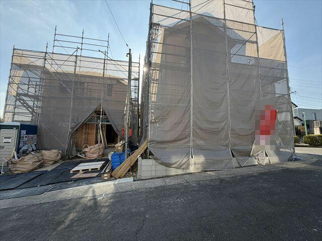 名古屋市緑区滝ノ水４丁目の新築一戸建の前面道路含む現地写真