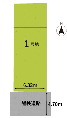 堺市美原区阿弥売土地の区画図