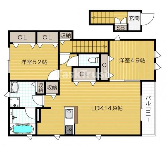 【間取り】 | トレイル上福島