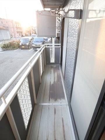 ホワイトハイツFのバルコニー