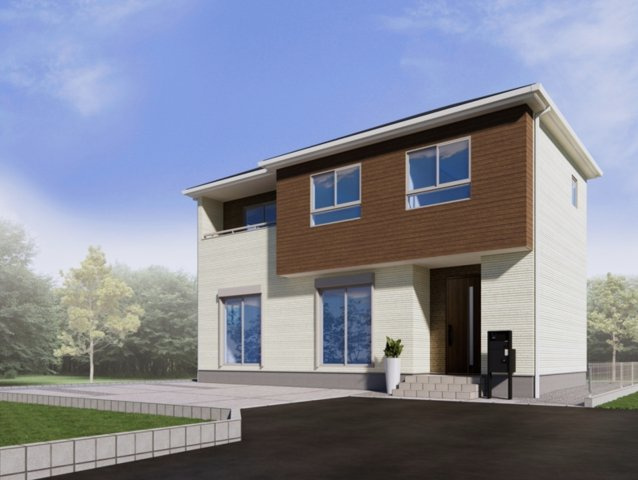 【外観パース】 | 鴻巣市小松1丁目　新築戸建　全14棟　4号棟 | 4号棟