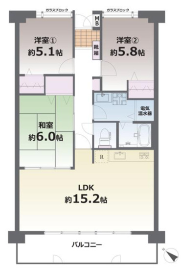 【間取り】 | コアマンション健軍