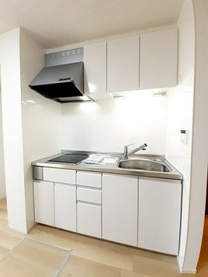 【キッチン】 | アルカディア・ジン | コンパクトなキッチンで掃除もラクラク