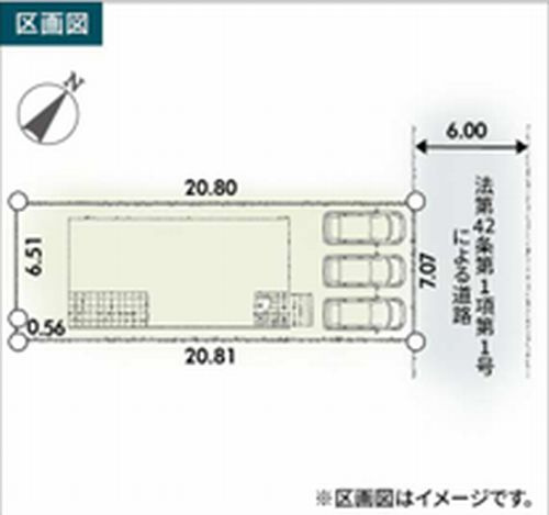 【区画図】 | 【仲介手数料０円】厚木市第3鳶尾　新築一戸建て　 | 厚木市第3鳶尾　新築一戸建て　