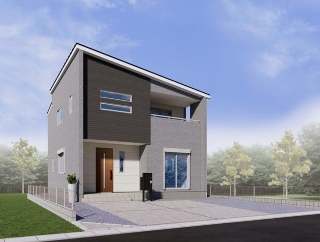 【外観パース】 | 鴻巣市小松1丁目　新築戸建　全14棟　9号棟 | 9号棟