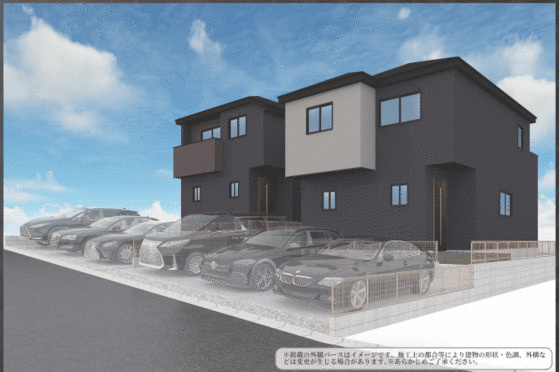 名古屋市緑区徳重３丁目の新築一戸建の外観パース