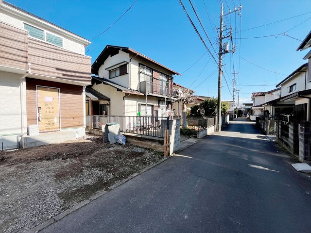 『八王子市新築戸建て』八王子市四谷町【仲介手数料無料】　１期の前面道路含む現地写真|～仲介手数料無料☆八王子ひなた不動産～　八王子市四谷町　新築戸建て