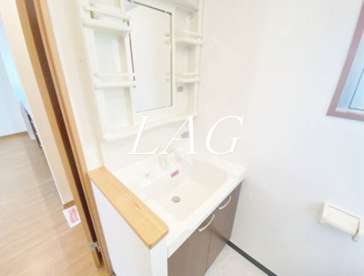 【洗面所】 | 北前野コーポ | 独立洗面台です。