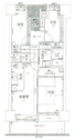 【間取り】 | 上層階・南向き・眺望良好・全居室収納有・オーナーチェンジ物件