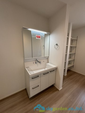 伊勢原市第3高森　新築戸建　全3棟3号棟の独立洗面台