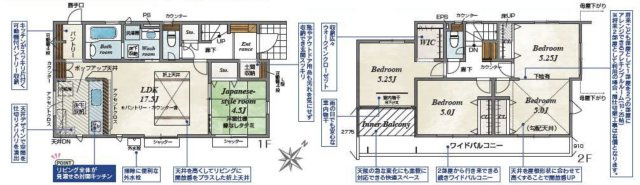 【間取り】 | 鴻巣市赤見台4丁目　新築戸建　全1棟　1号棟
