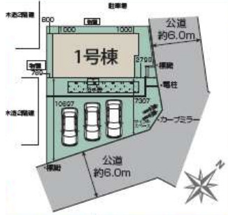 【区画図】 | 鴻巣市赤見台4丁目　新築戸建　全1棟　1号棟