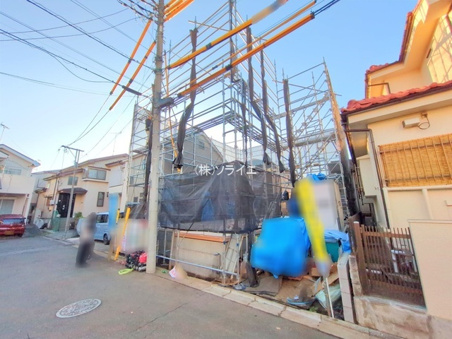 所沢市北秋津7期　新築戸建の前面道路含む現地写真