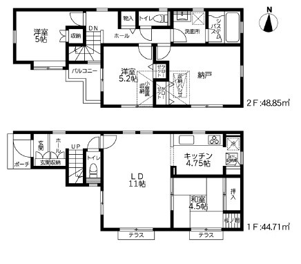 【間取り】 | 茅ヶ崎市松尾リフォーム済中古戸建