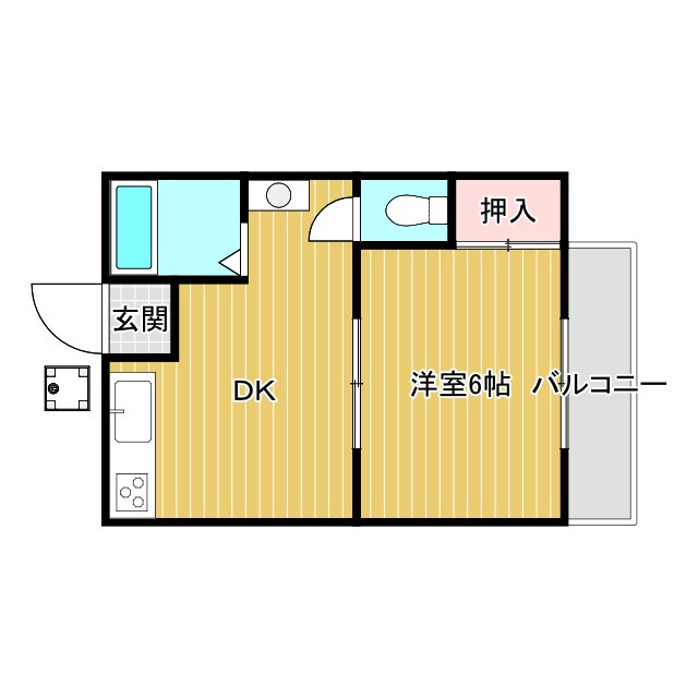 和プレジデント桃山の間取り