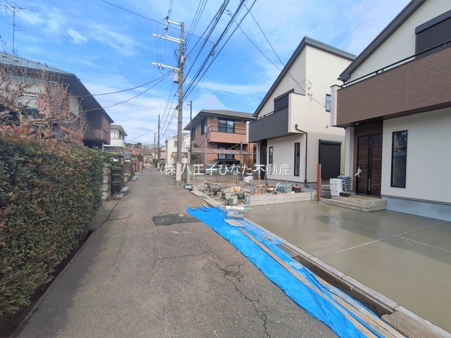 祝　成約済み　八王子市　富士見町　新築戸建て　２期の前面道路含む現地写真|～仲介手数料無料☆八王子ひなた不動産～　八王子市富士見町　新築戸建て