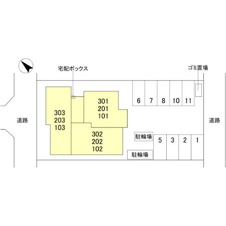 ALTAMAISON東雲の区画図