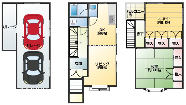 【間取り】 | 高石市加茂2-7-30