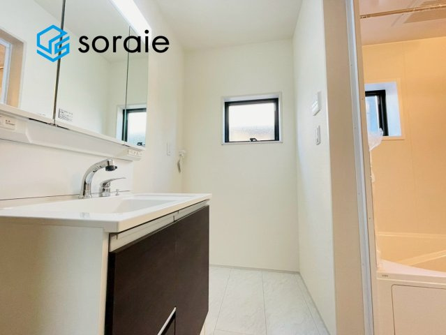 狭山水野第12期　新築戸建　リーブルガーデンの脱衣所|1/31　撮影