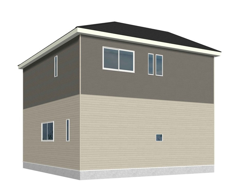 Cradlegarden　 日立市久慈町　第25　2の完成予想図|北東側。