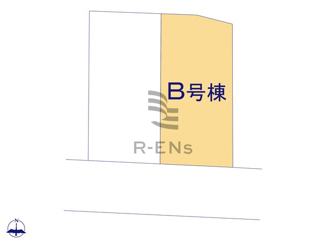 【区画図】 | 西東京市泉町１丁目　新築戸建て　B号棟 | 南道路接道で陽当りサンサンです