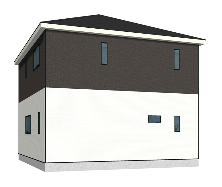 Cradlegarden　 日立市久慈町　第25　4の完成予想図|北東側。