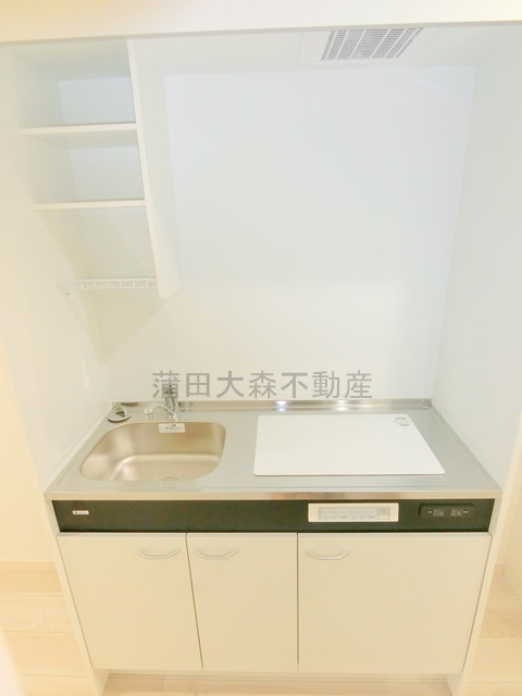 ハーミットクラブハウス羽田（仮）のキッチン|2口IHコンロのキッチン