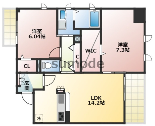 【間取り】 | EaudeVie茨木（オードヴィー）