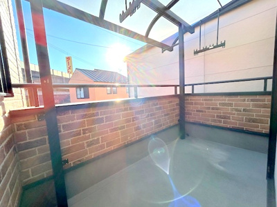 【バルコニー】 | 枚方市松丘町戸建 | 陽当りの良いバルコニーです！