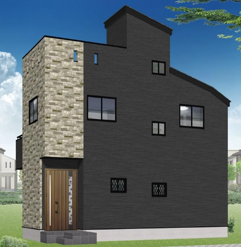 所沢市小手指元町　新築戸建ての外観パース