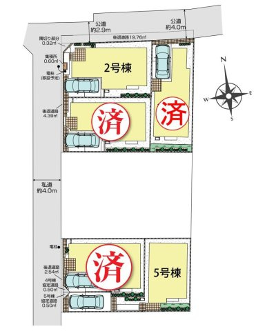 練馬区下石神井5丁目 全5棟 5号棟の区画図
