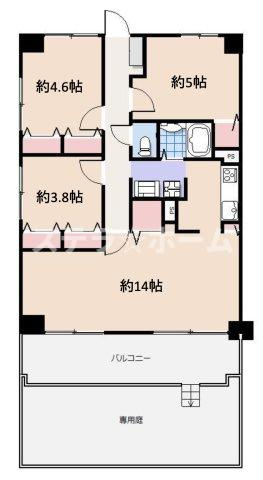レックスタウン新高弐号館の間取り
