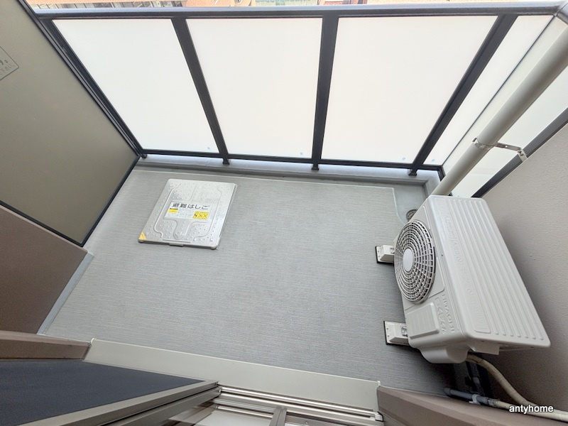 パークアクシス大阪新町　仲介手数料無料のバルコニー