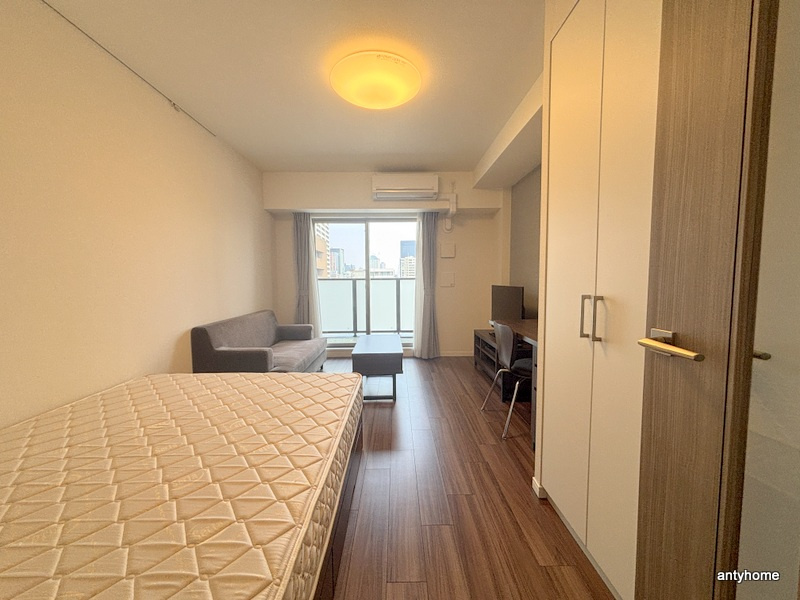 パークアクシス大阪新町　仲介手数料無料の寝室