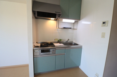 【キッチン】 | クレールセゾンAB | システムキッチン（2口ガスコンロ、グリル付）