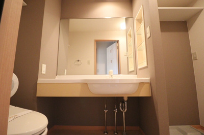 【洗面所】 | クレールセゾンAB | 大型洗面台