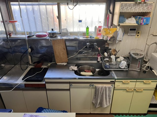 鹿沼市貝島中古戸建　落ち着いた住環境の4DK戸建のキッチン