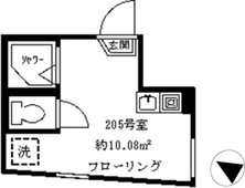 ２０５はロフトがありません