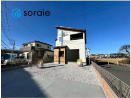 川越市木野目1期　新築戸建ての外観|1月31日撮影