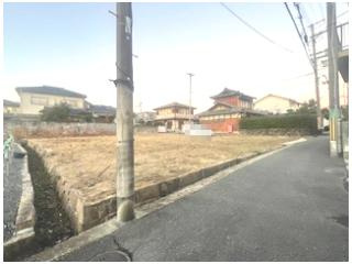 交野市私部５丁目土地の前面道路含む現地写真